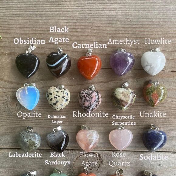 HEART Crystal Pendants - Picture 3 of 5